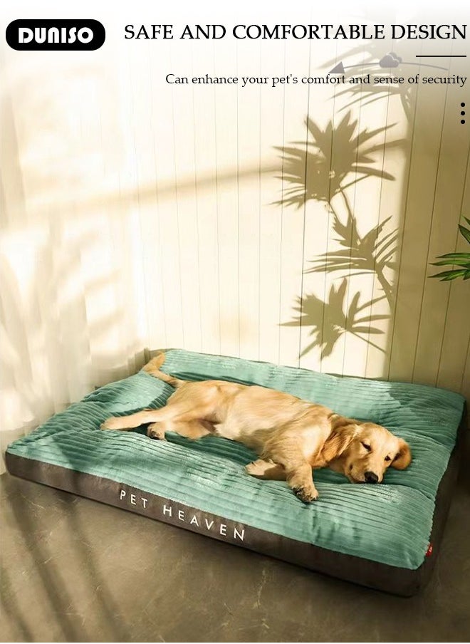 Dog Bed, Non-Slip Pet Sofa Lounger Puppy Couch Removable Machine Washable Cover Cushion Big Cat Kennel Cot, Medium Large Adult Dogs Kitten Sleeping Mattress