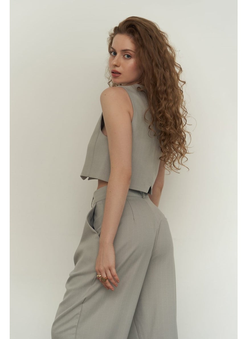 Polly Gray Triple Jacket Set