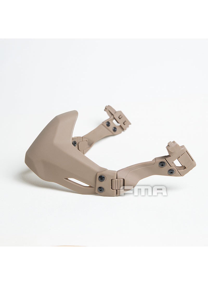 Fma Tactical Helmet Track Specialized Face Mask Universal Foldable Semi-sealed Protective Mask Tb1364/tb1363 TB1364-Sand color