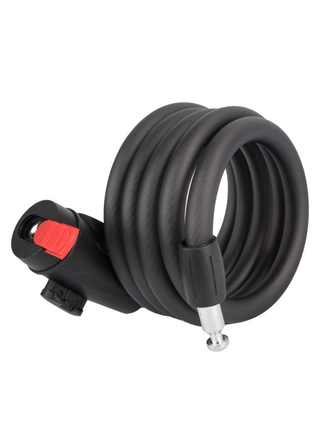 5-Digit Combination Bicycle Lock - Mountain & Road Bike Steel Cable Lock with Reflective Features