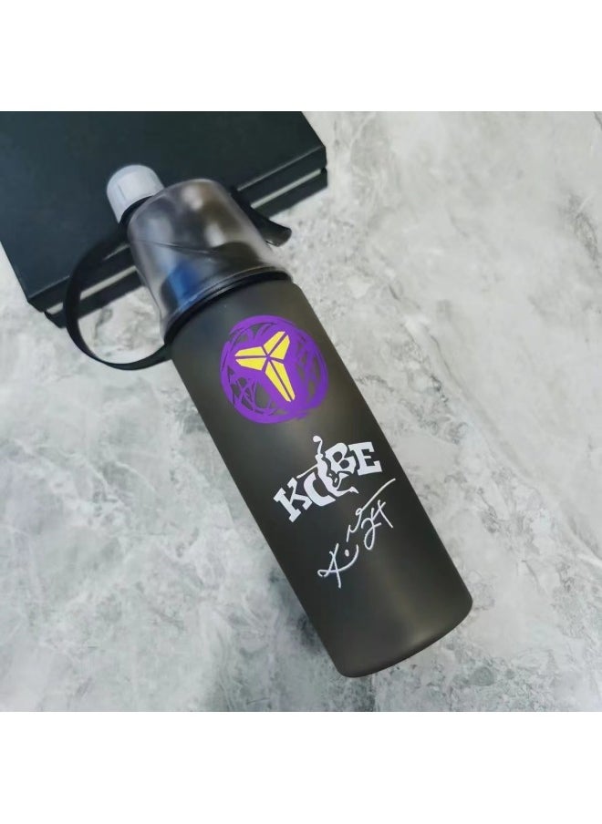 HUA LANG Star Spray Cup Frosted Transparent-Color:Frosted Kobe Purple Plus Exquisite Color Box Plus Cleaning Tools-Capacity:501-600ml