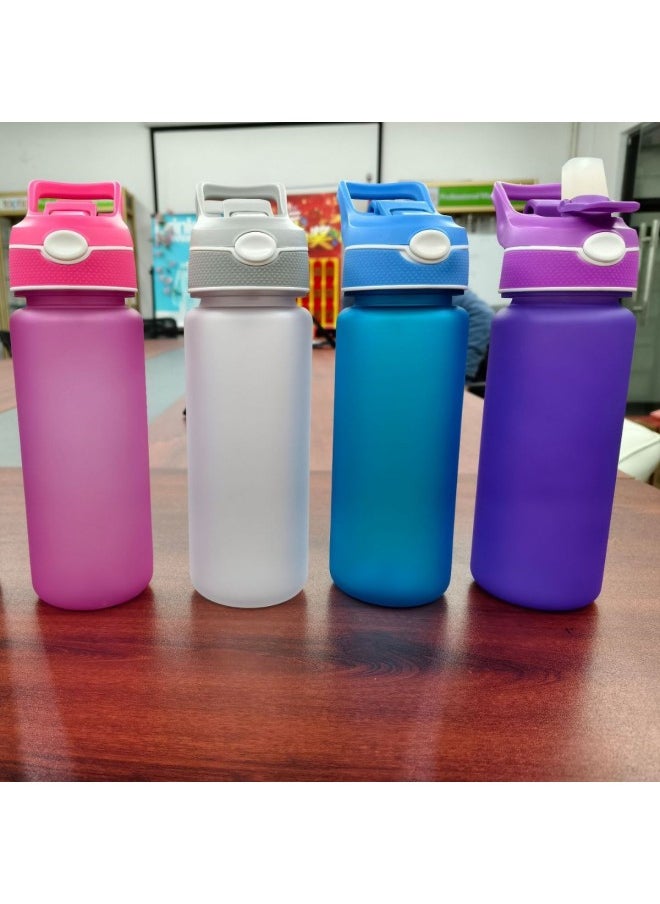 Factory Wholesale High Temperature Resistant Tritan Plastic Water Bottle Spray Nozzle Space Cup Outdoor Riding Sports Kettle-Color:Transparent-Capacity:1L
