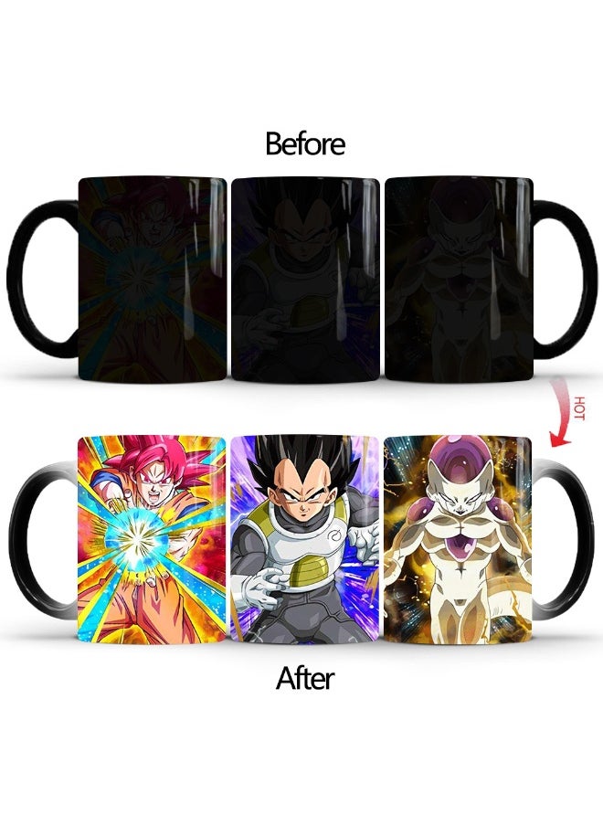 1 Pcs Personality Creative Dragon Ball Super Color-Changing Mug Printed Ceramic Mug 350ml