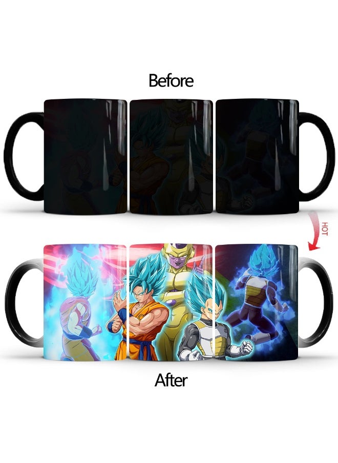1 Pcs Personality Creative Dragon Ball Super Color-Changing Mug Printed Ceramic Mug 350ml