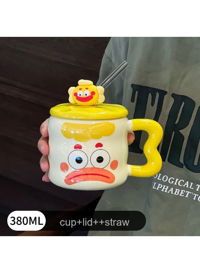 Personality Cute Clown Emoji Coffee Mug Ceramic Mug 380ml