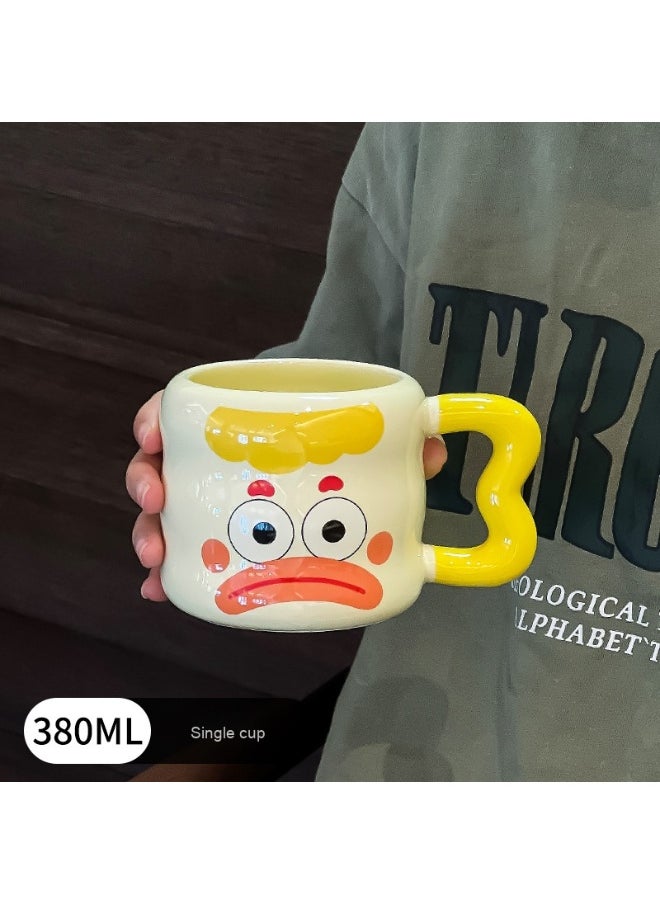Personality Cute Clown Emoji Coffee Mug Ceramic Mug 380ml