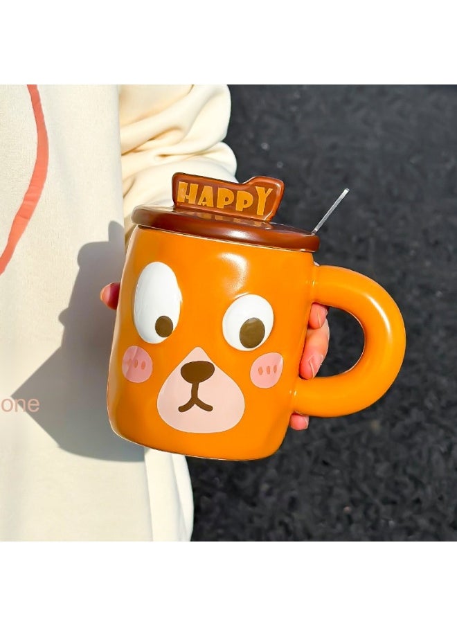 Personality Cute Animal Emoji Coffee Mug Ceramic Mug 400ml