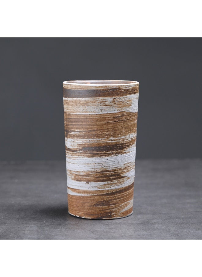 Retro Creative Coarse Pottery Coffee Mug Niche Design Ceramic Kiln Tea Cup 220ml