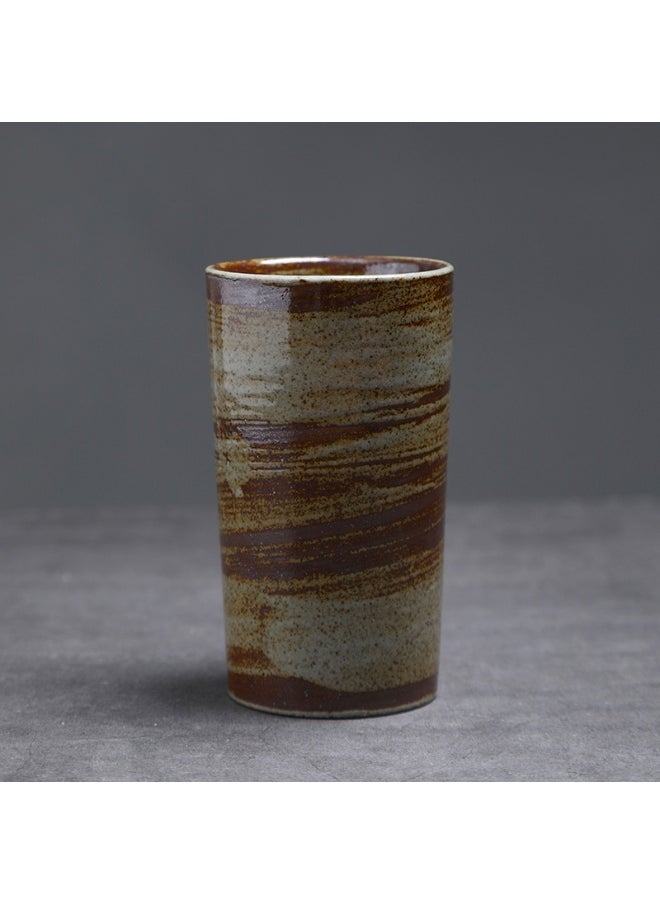 Retro Creative Coarse Pottery Coffee Mug Niche Design Ceramic Kiln Tea Cup 220ml
