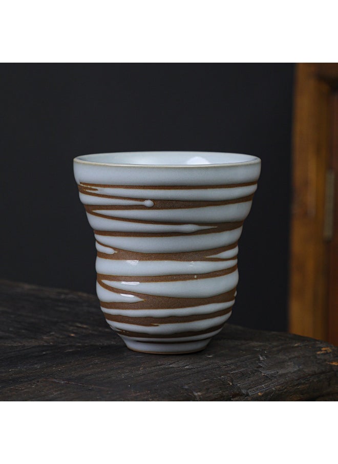 Retro Creative Coarse Pottery Coffee Mug Niche Design Ceramic Kiln Tea Cup 150ml