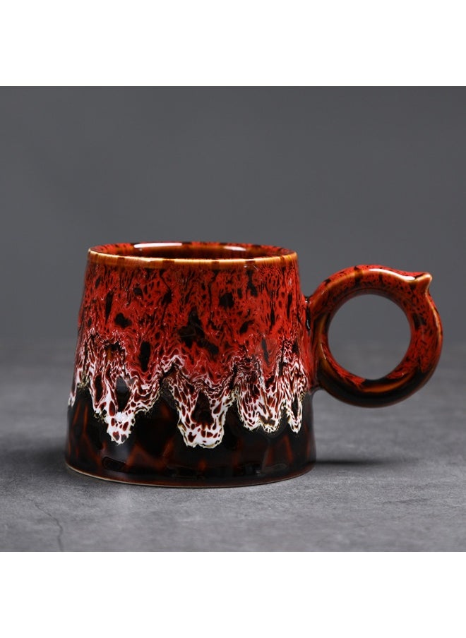 Retro Creative Coarse Pottery Coffee Mug Niche Design Ceramic Kiln Tea Cup 200ml