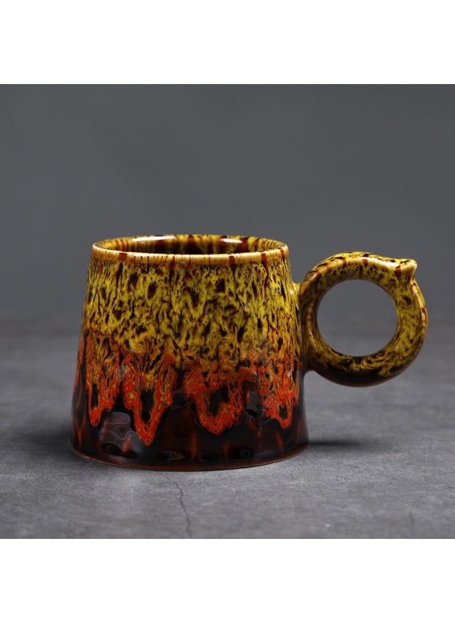 Retro Creative Coarse Pottery Coffee Mug Niche Design Ceramic Kiln Tea Cup 200ml
