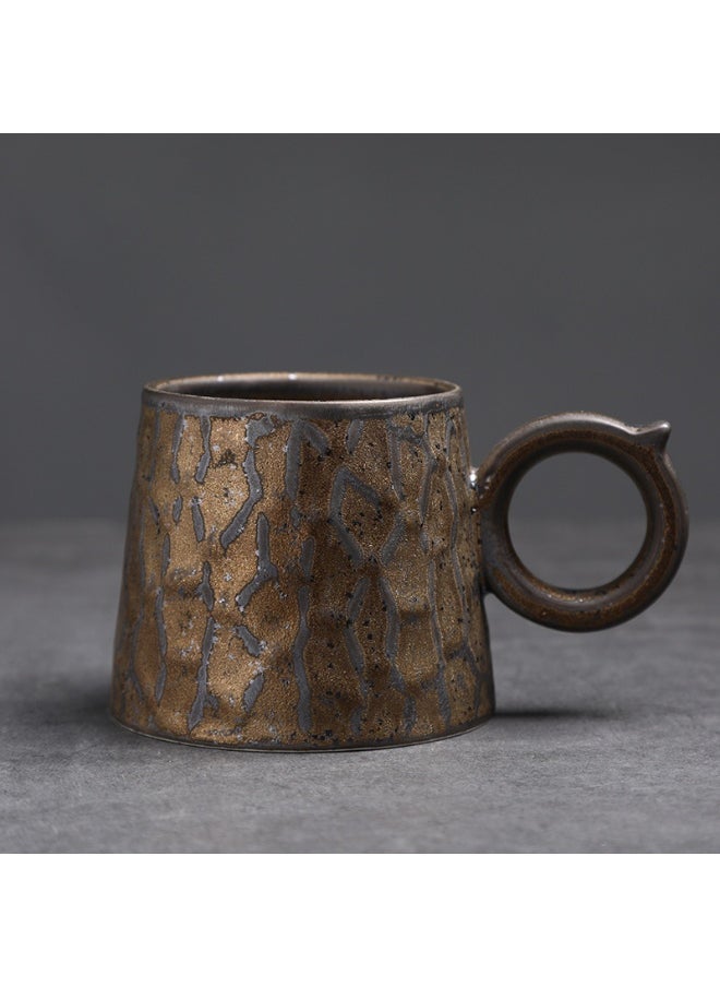 Retro Creative Coarse Pottery Coffee Mug Niche Design Ceramic Kiln Tea Cup 200ml