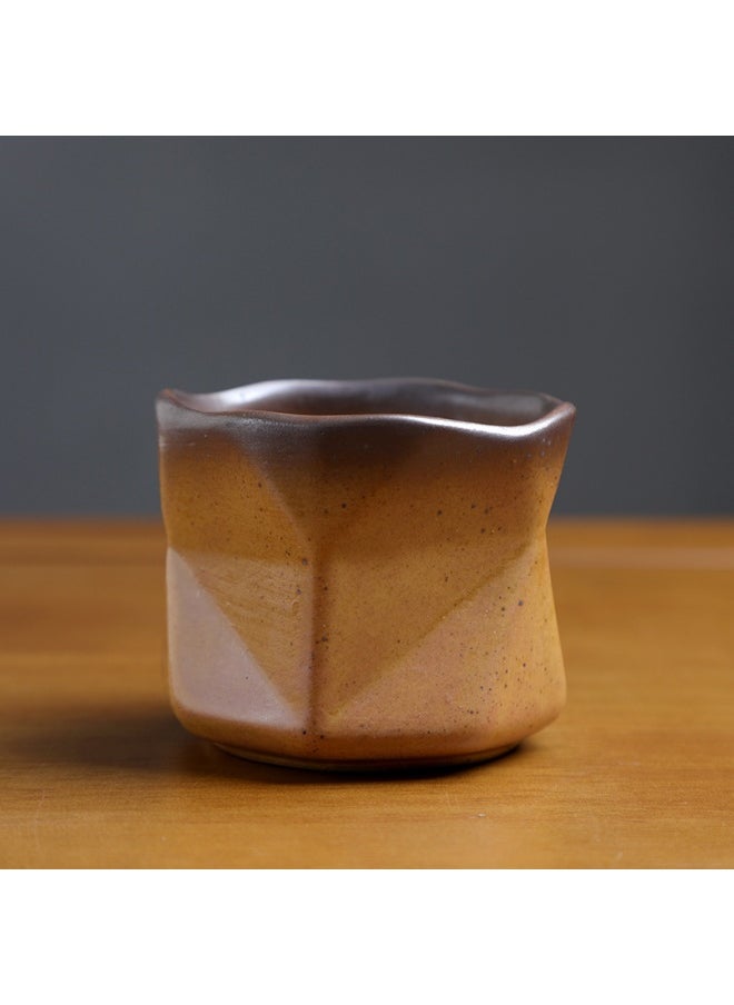 Retro Creative Coarse Pottery Coffee Mug Niche Design Ceramic Kiln Tea Cup 180ml