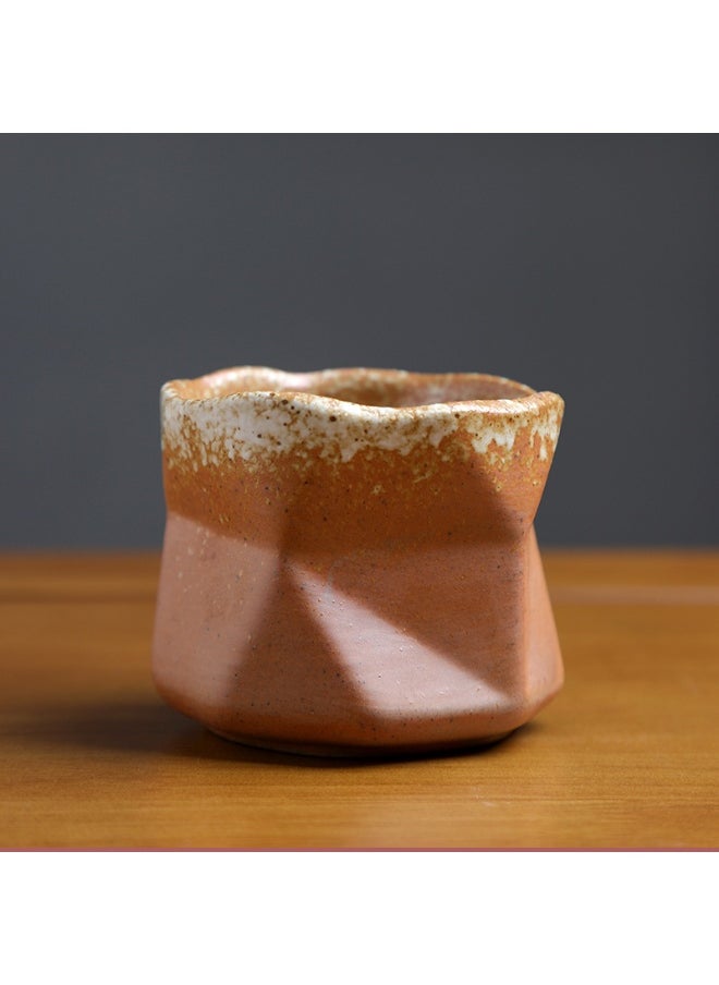 Retro Creative Coarse Pottery Coffee Mug Niche Design Ceramic Kiln Tea Cup 180ml