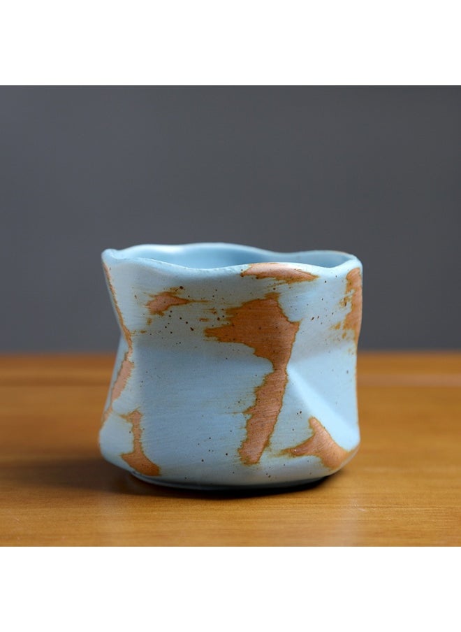 Retro Creative Coarse Pottery Coffee Mug Niche Design Ceramic Kiln Tea Cup 180ml