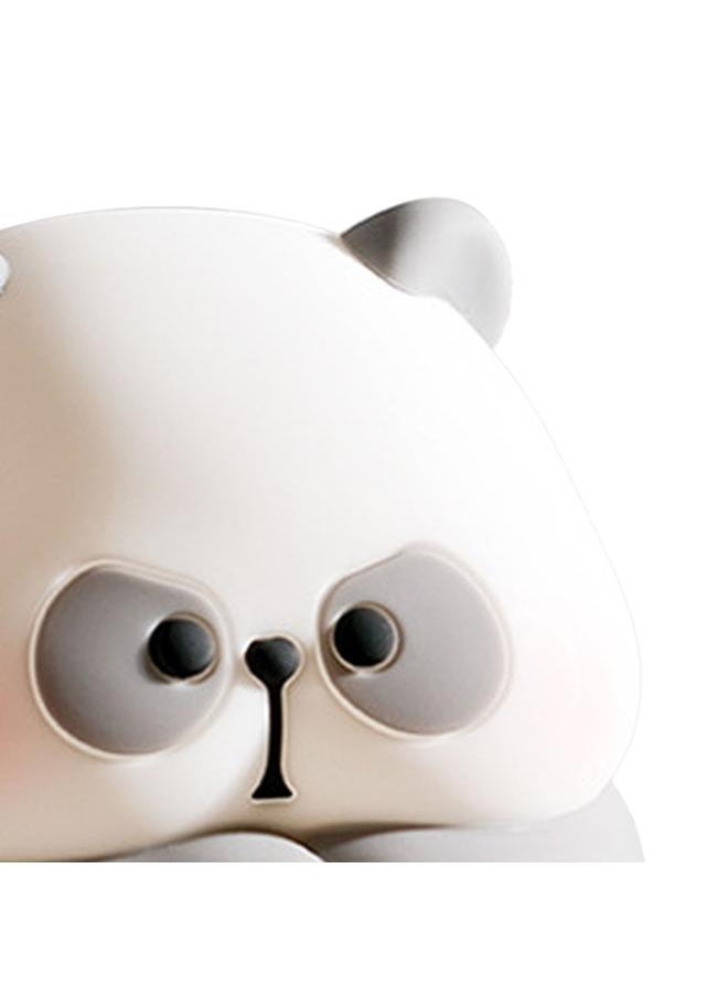 Pat Light Tap Night Light Cute Cartoon Panda Soft Silicone Stress Relief Tap Light Toy with Battery for Bedroom Small