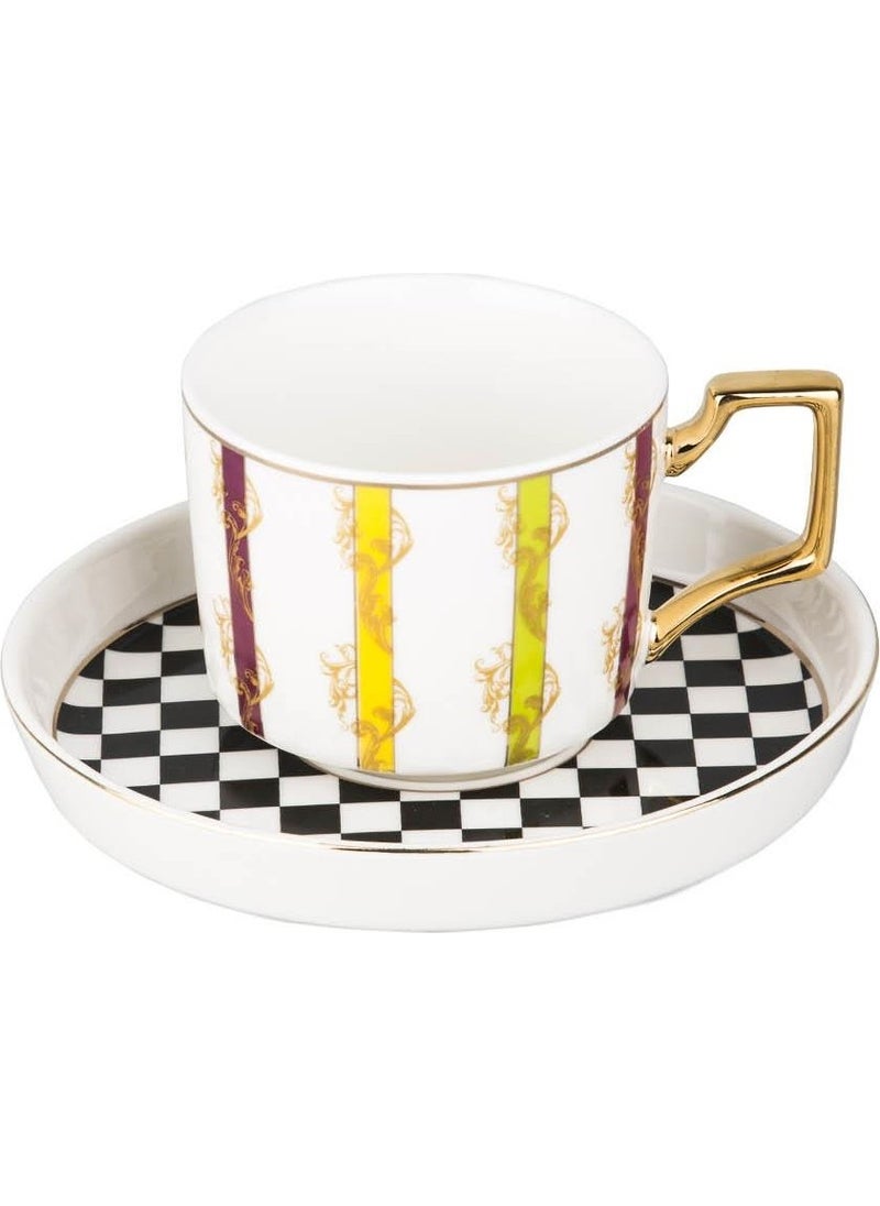 Lucky Art Lyeg 176 Saffronia Set of 6 Bone Cay Cups