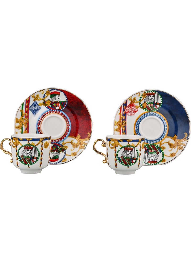 Lucky Art 6-Piece Bone Coffee Cup Set Lyeg 183
