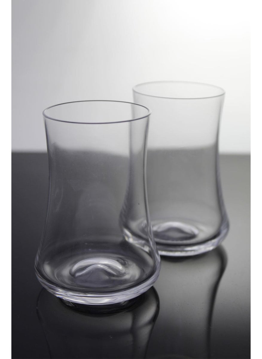 Hand Made Crystal Collection Tea Glass with Written Base, Set of 6