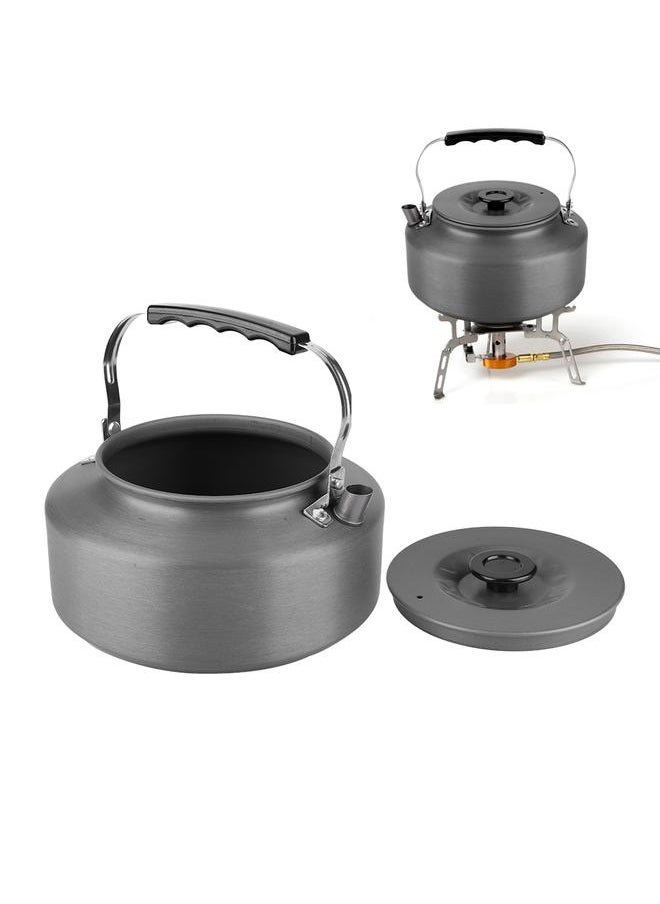 1.6L Large Capacity Outdoor Portable Coffee Pot Camping Water Kettle Hiking Picnic Teakettle