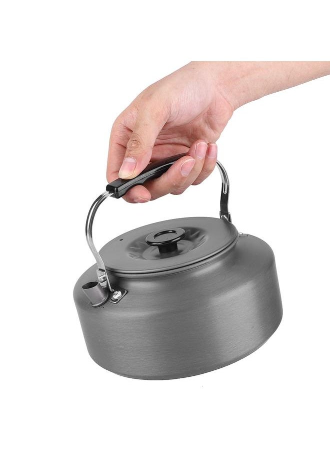 1.6L Large Capacity Outdoor Portable Coffee Pot Camping Water Kettle Hiking Picnic Teakettle
