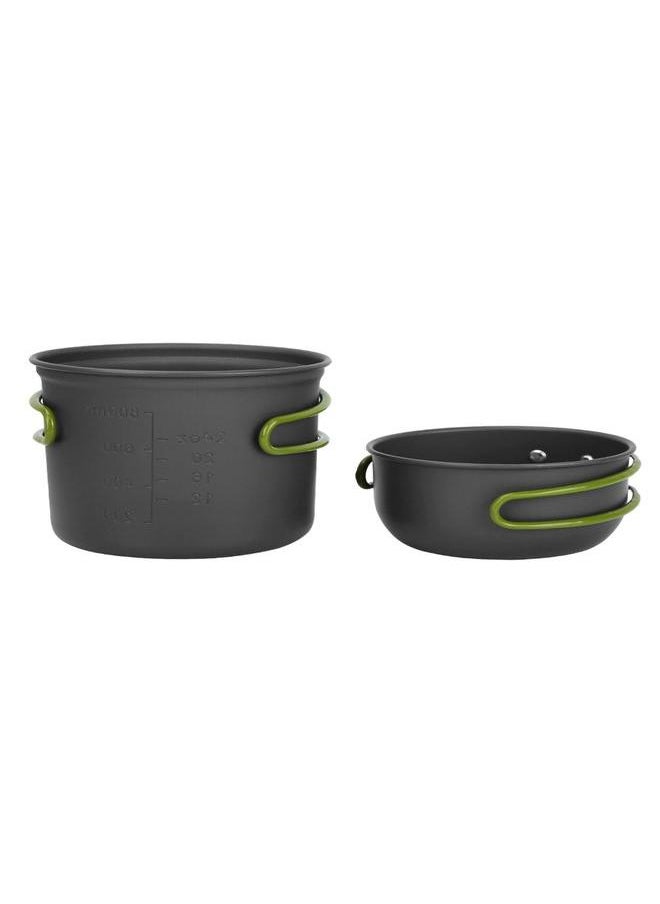 Outdoor Portable Foldable Cooker Camping Hiking Picnic Cooking Bowl Pan Pot Set