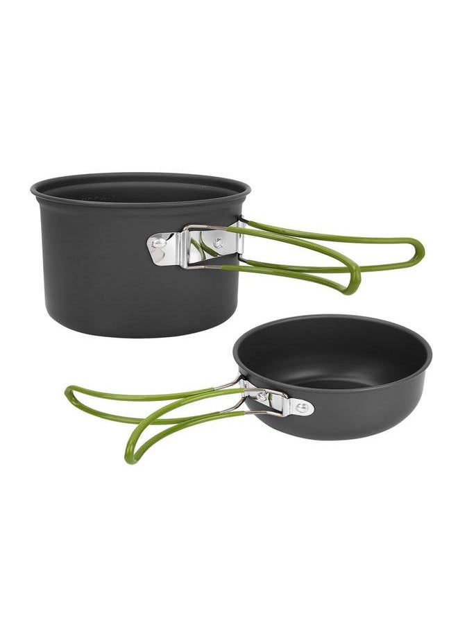 Outdoor Portable Foldable Cooker Camping Hiking Picnic Cooking Bowl Pan Pot Set