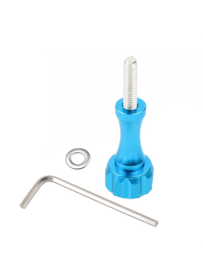 Aluminum Alloy Screw Accessories GoPro11 Series 360 Xinjiang Sports Camera Metal Long And Short Color Screw Nut-Color:Sky Blue-Long + Wrench