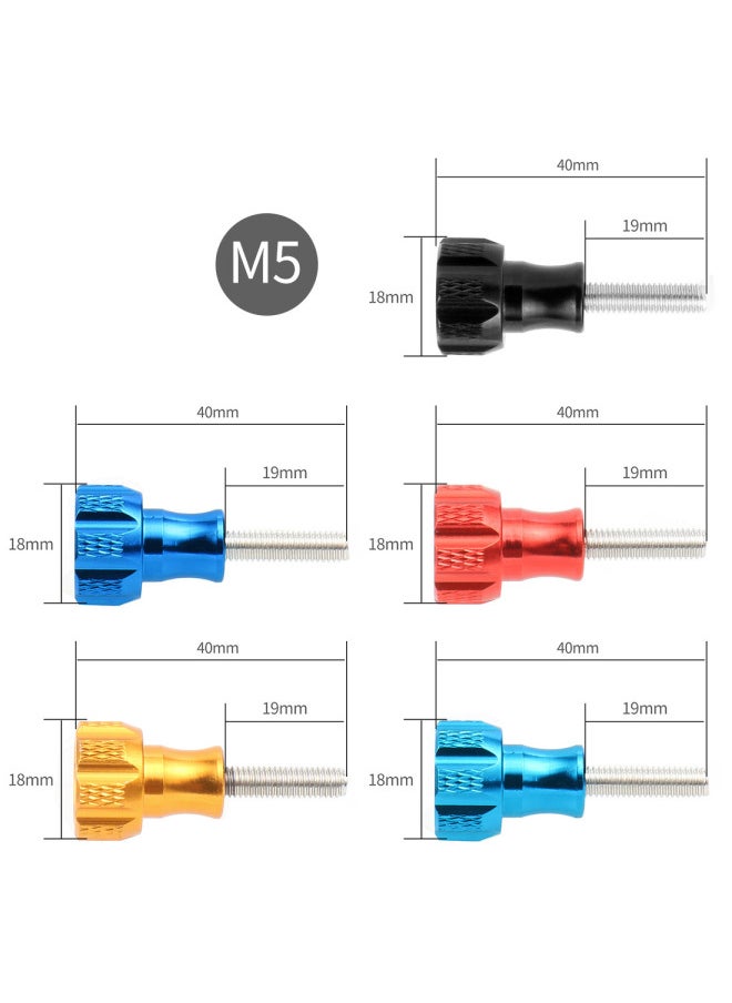 Aluminum Alloy Screw Accessories GoPro11 Series 360 Xinjiang Sports Camera Metal Long And Short Color Screw Nut-Color:Black-Long