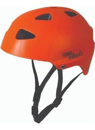 Yk Store Cool Wheels Children's Bicycle Skating Helmet Orange