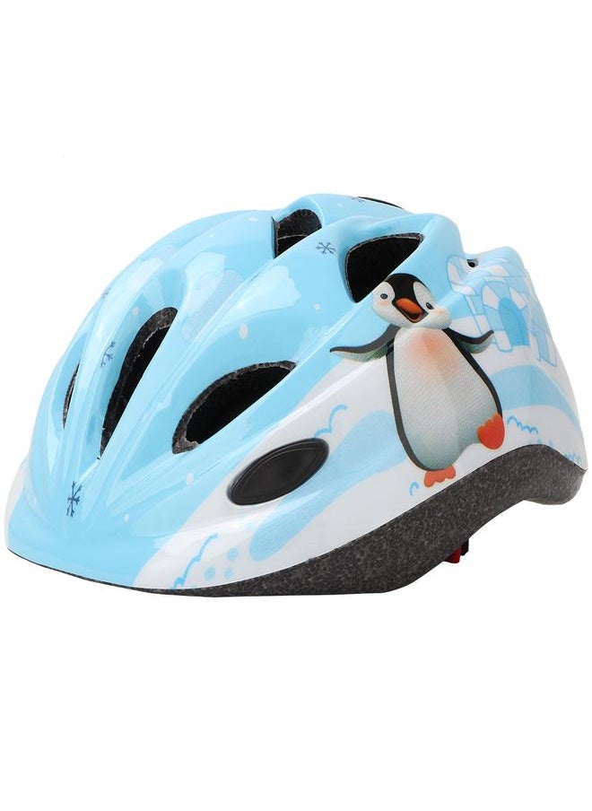 Kid Game Play Head Protector Cartoon Penguin​ Pattern Children Bicycle Helmet Roller Safe Hat