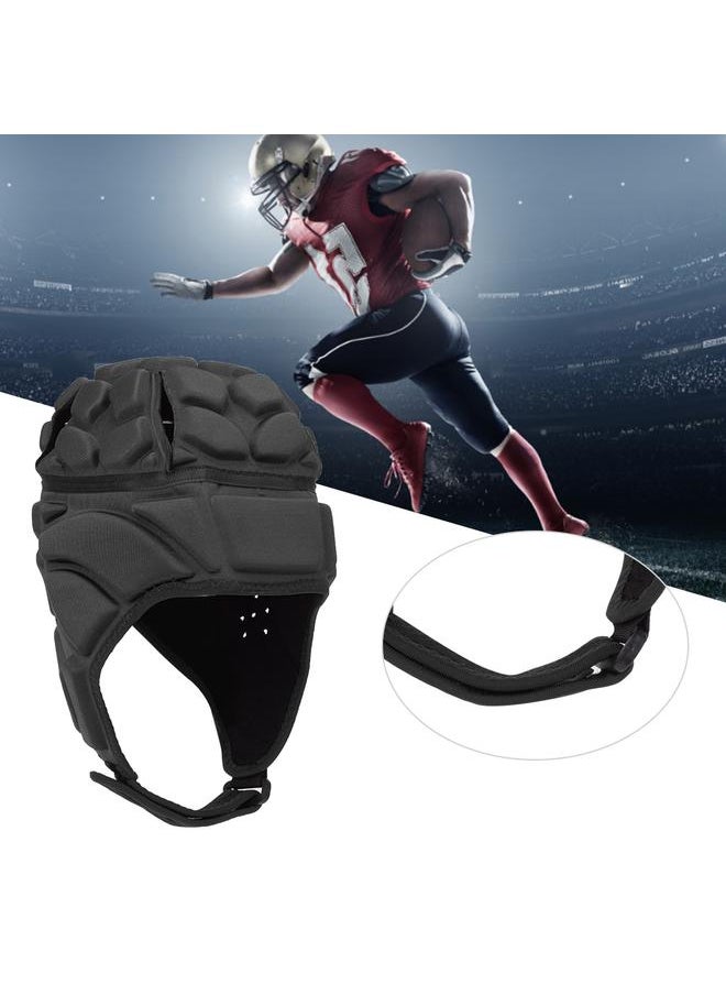 Professional Football Baseball Sports Helmet Rugby Goalie Roller Hat Head Guard ProtectorBlack L