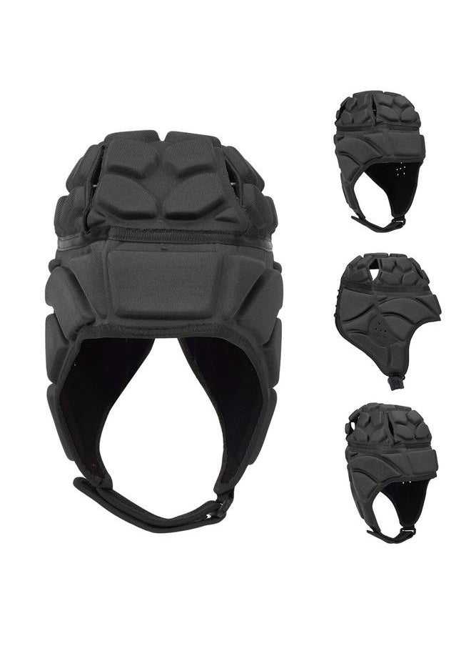Professional Football Baseball Sports Helmet Rugby Goalie Roller Hat Head Guard ProtectorBlack L