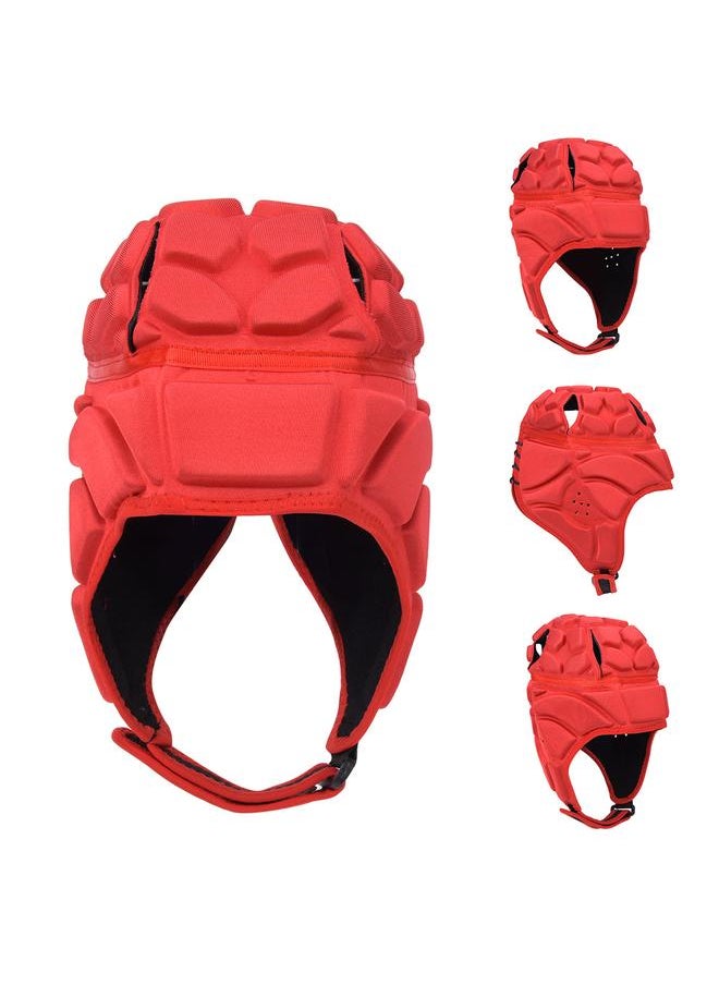 Professional Football Baseball Sports Helmet Rugby Goalie Roller Hat Head Guard ProtectorRed S