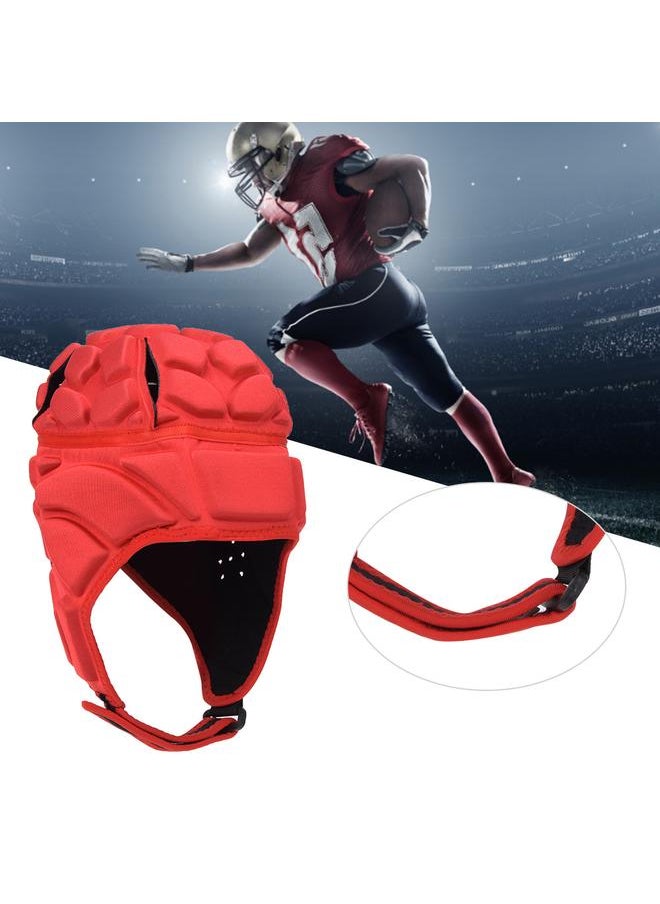 Professional Football Baseball Sports Helmet Rugby Goalie Roller Hat Head Guard ProtectorRed L