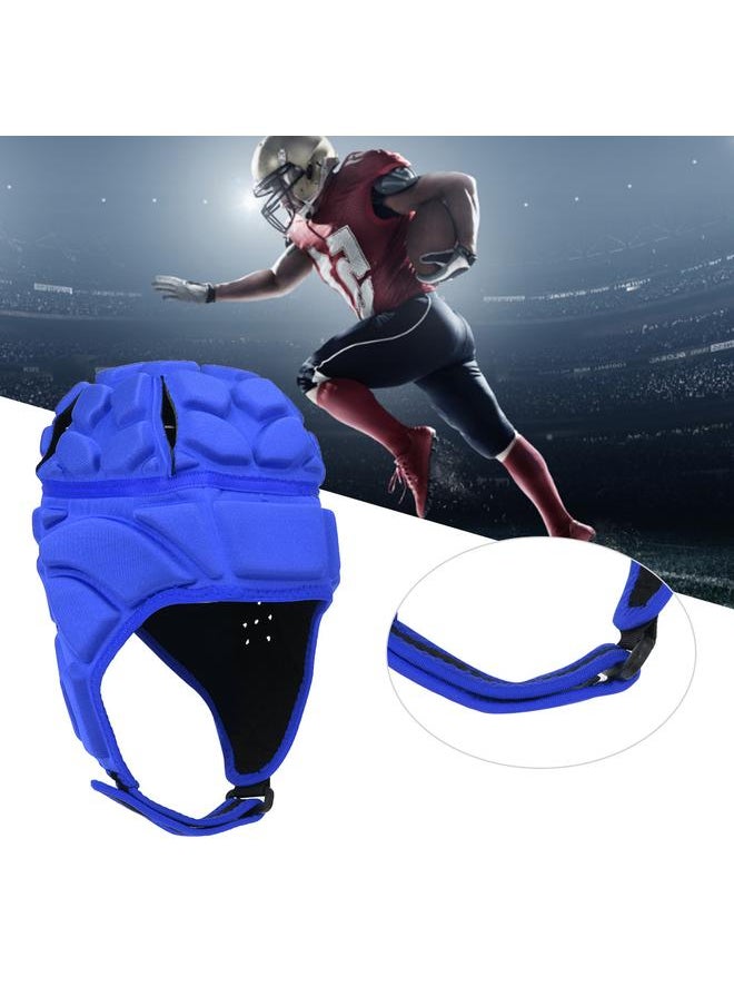 Professional Football Baseball Sports Helmet Rugby Goalie Roller Hat Head Guard ProtectorBlue L