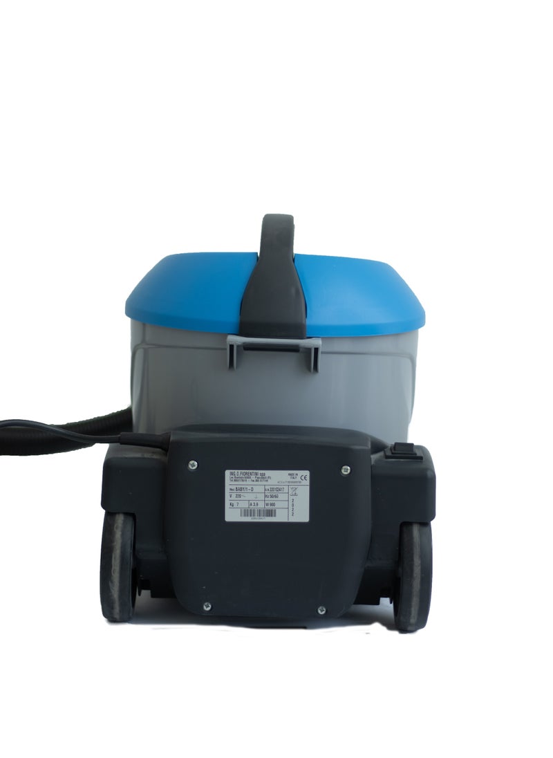 Fiorentini BABY silent vaccum cleaner w/paper bag, 220V, 900 watts,12 ltr tank capacity, tank type HD polypropylene,Made in Italy