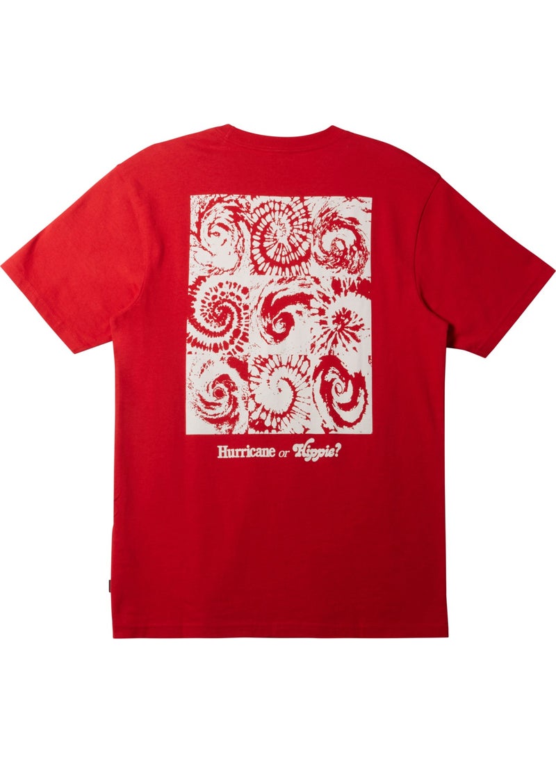 Hurricane Or Hippie Moe Men's Orange T-Shirt AQYZT09540-30051