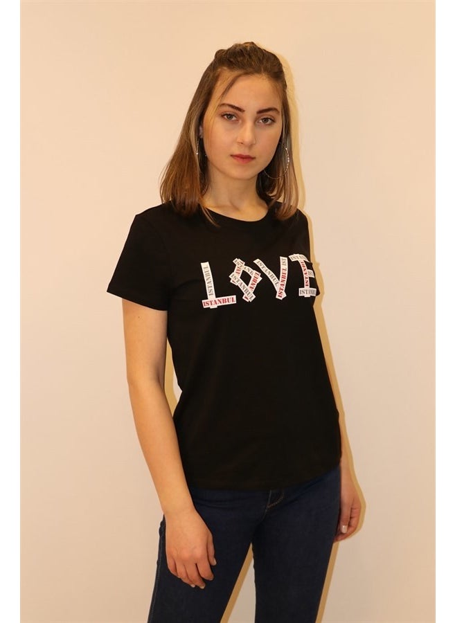 Women's Istanbul Printed Crew Neck T-shirt