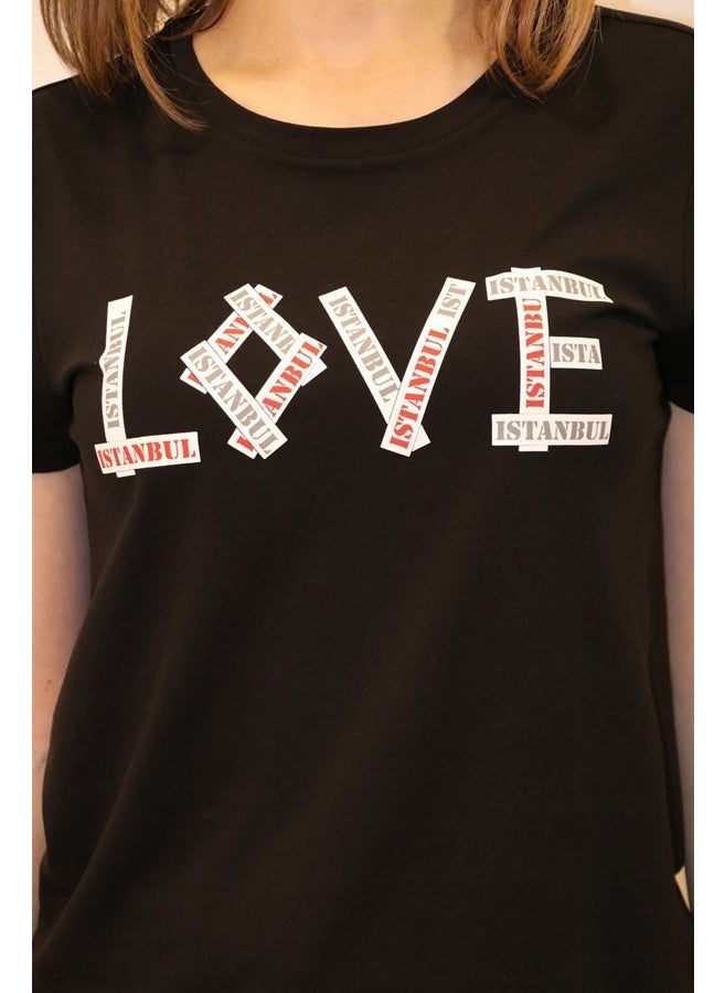 Women's Istanbul Printed Crew Neck T-shirt