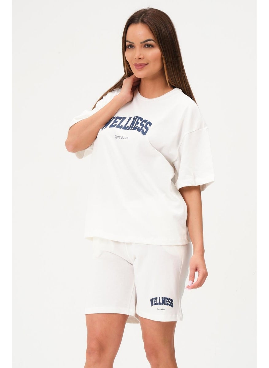 Women's Shorts Set Bottom Top Short Sleeve Tennis Set