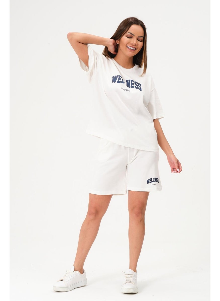 Women's Shorts Set Bottom Top Short Sleeve Tennis Set