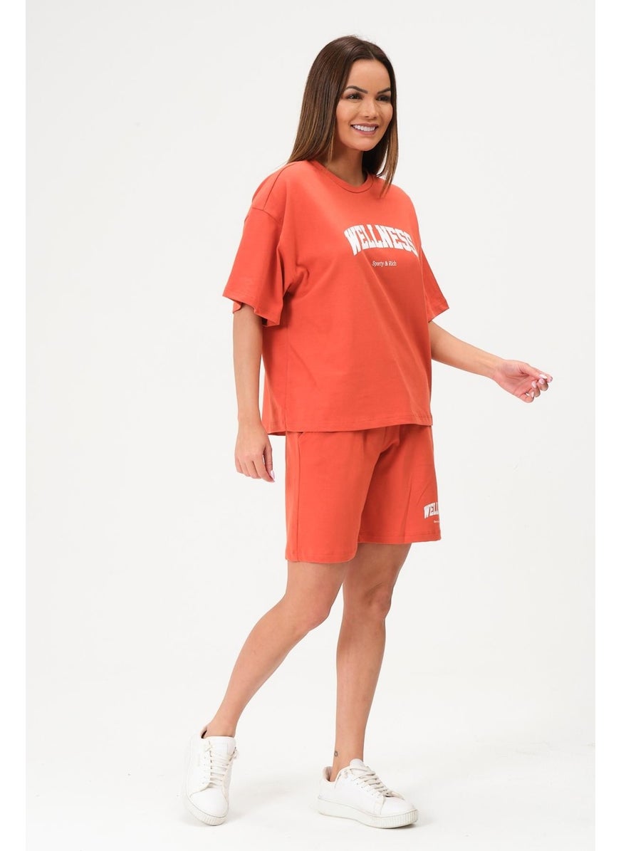 Women's Shorts Set Bottom Top Short Sleeve Tennis Set
