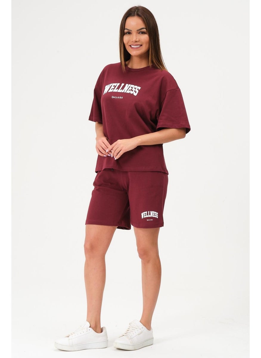 Women's Shorts Set Bottom Top Short Sleeve Tennis Set
