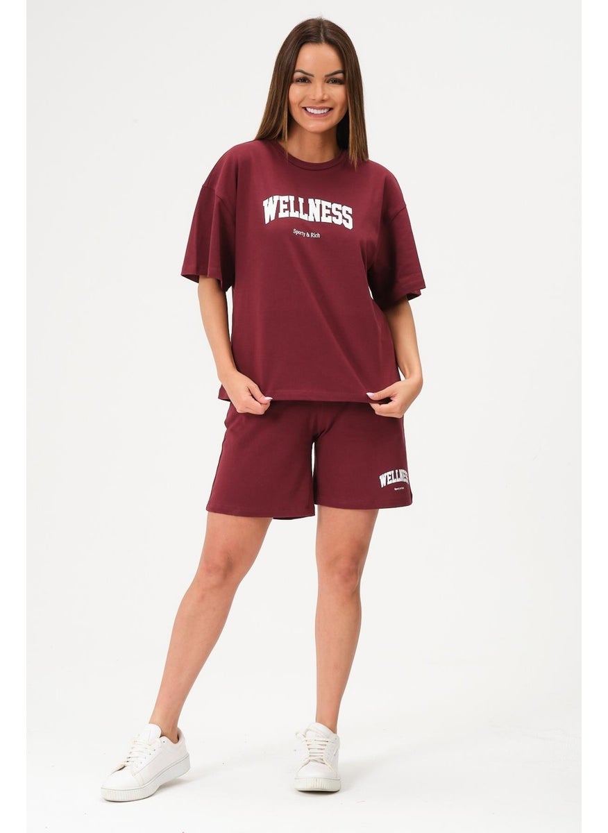 Women's Shorts Set Bottom Top Short Sleeve Tennis Set