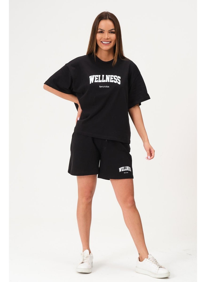 Women's Shorts Set Bottom Top Short Sleeve Tennis Set