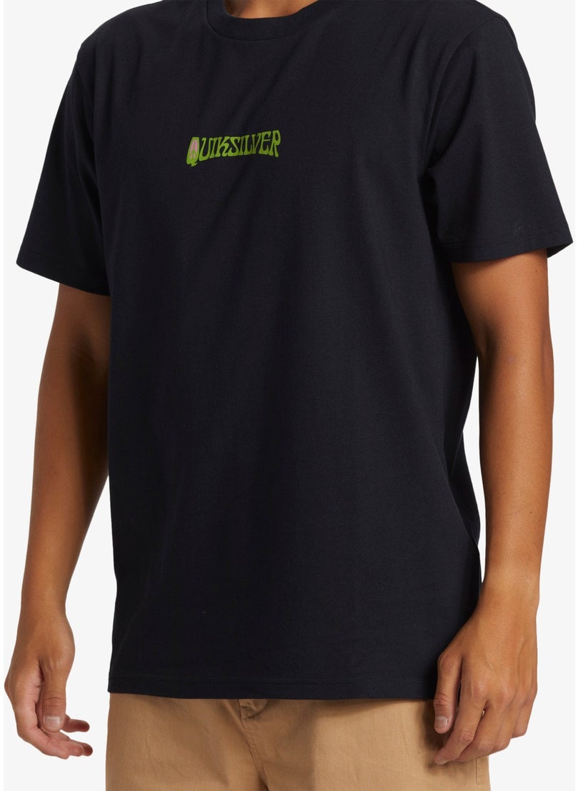 Island Sunrise Moe Men's Black Tshirt AQYZT09543-10010