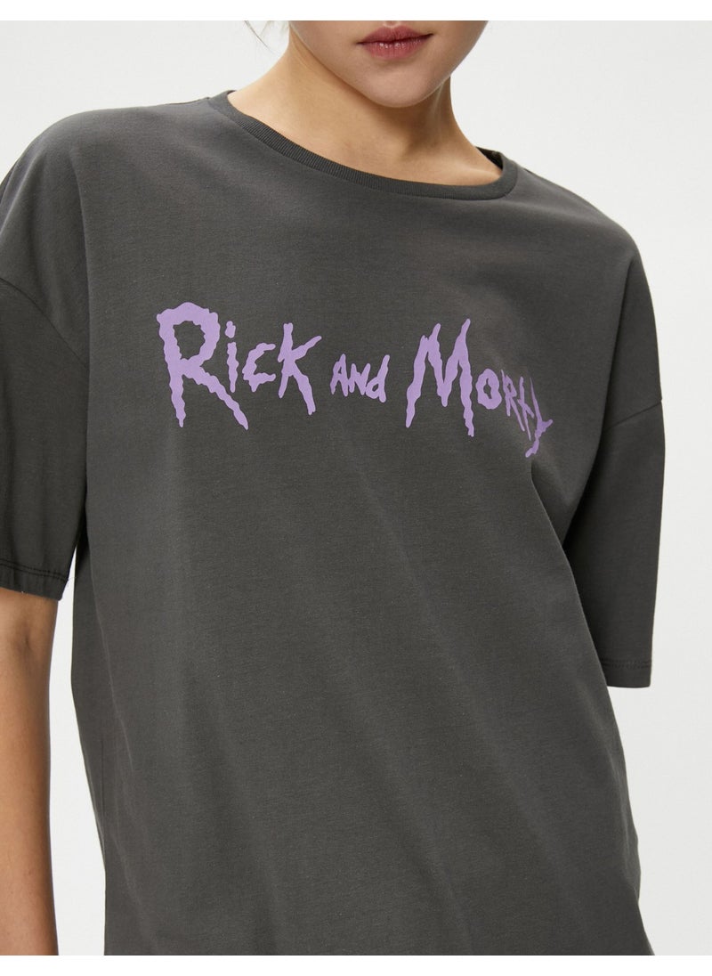 Rick And Morty T-Shirt Licensed Cotton