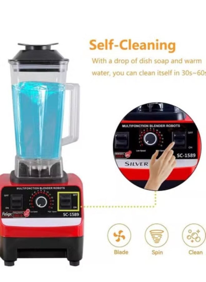 BPA-Free Heavy-Duty Electric Blender Mixer – High-Speed Juicer & Food Processor with Ice Crushing Power, Smoothie Maker & Multi-Function Blander for Shakes, Soups & Frozen Drinks**